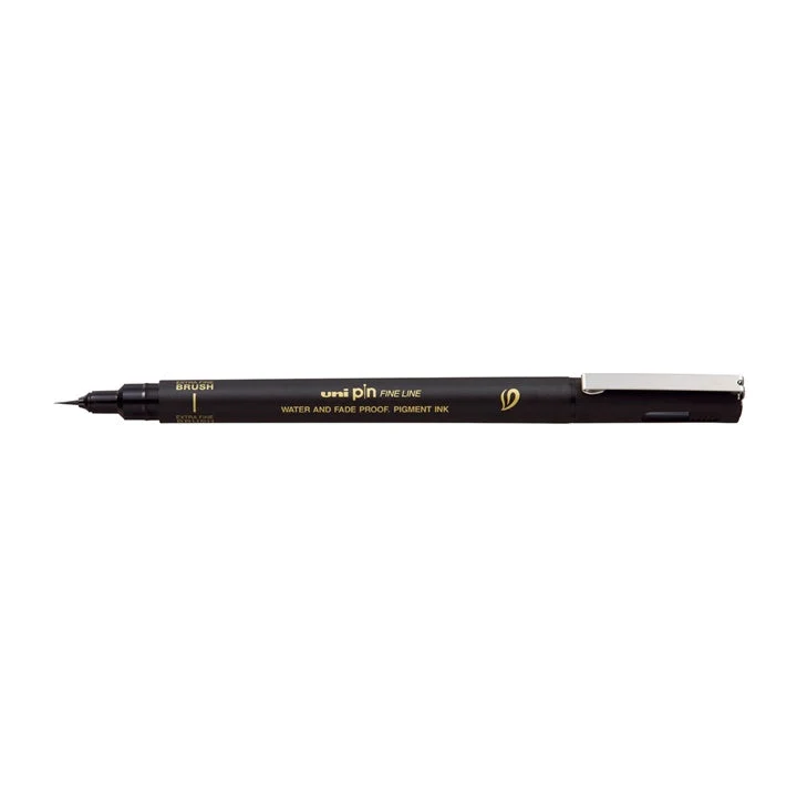 UNI PIN Black Brush-Tip Marker
