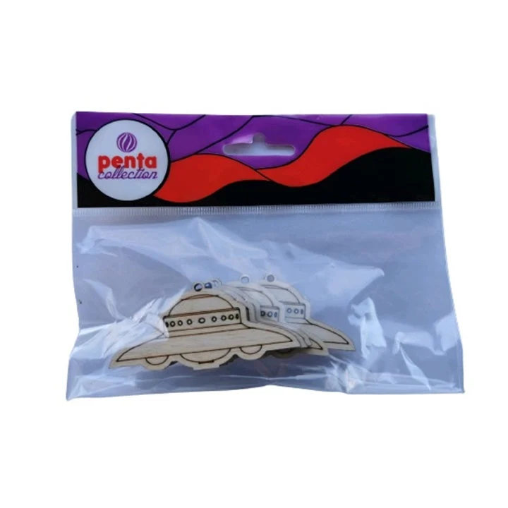 Wooden Cutout - UFO Set of 5