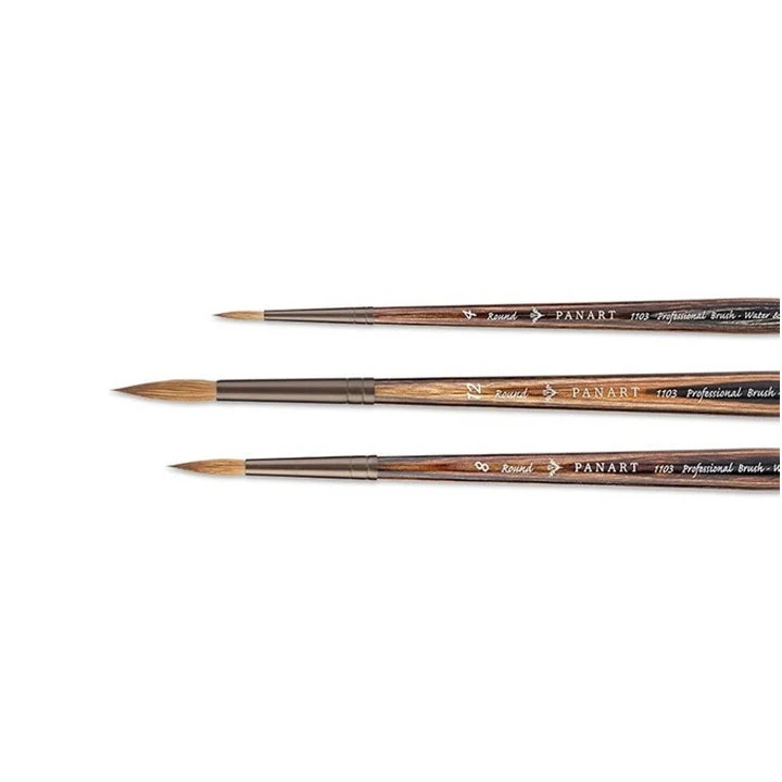 PanArt 1103 Round Watercolor Brush Made from Weasel Hair