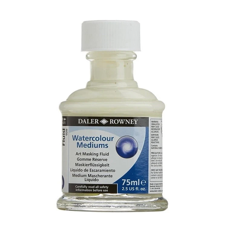 Daler-Rowney Masking Fluid for Watercolors, 75 ml