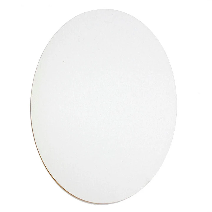 Oval Gesso-Primed Canvas Board, 3 mm