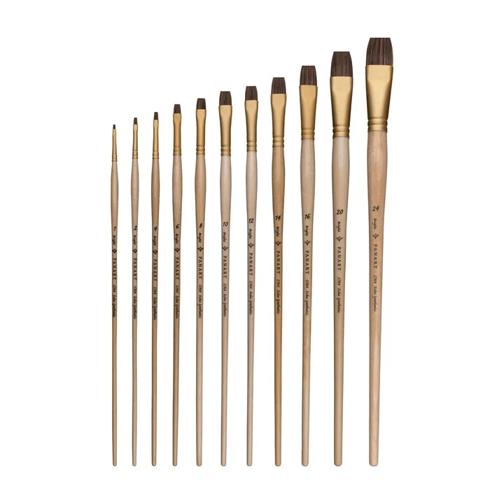 PanArt 5764 Multicolor Bright Flat Brush for Acrylic