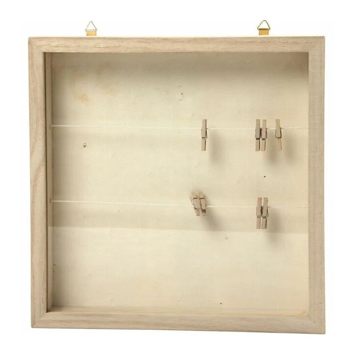 Wooden 3D Frame 23x23 cm