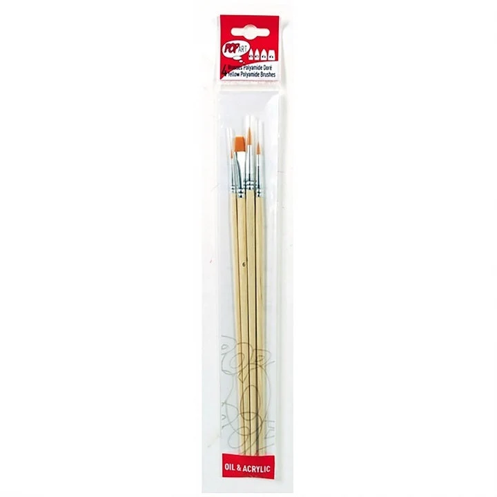 Pebeo Painting Brushes, Set of 4