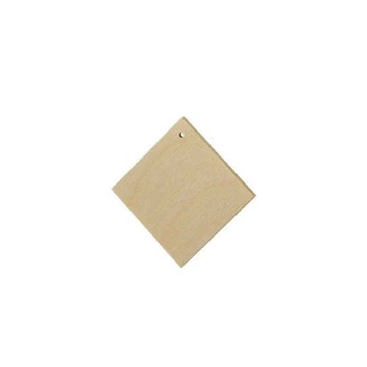 Wooden Jewelry-Making Blank, Square, 2 cm