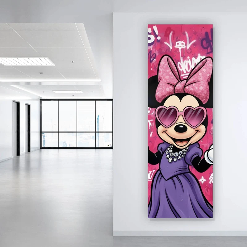 Spannrahmenbild Luxus Maus Panorama Hoch