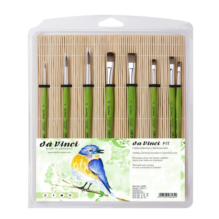 da Vinci Brushes for School and Hobby, Set of 8