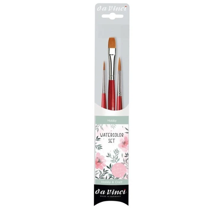 da Vinci Watercolor Brushes - Set of 3