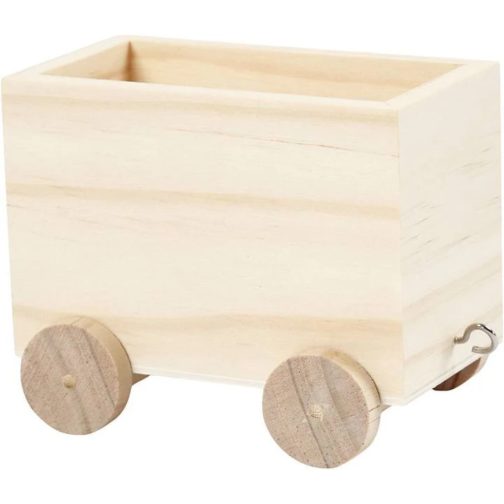 Wooden Train Car for Decorating, 10 cm