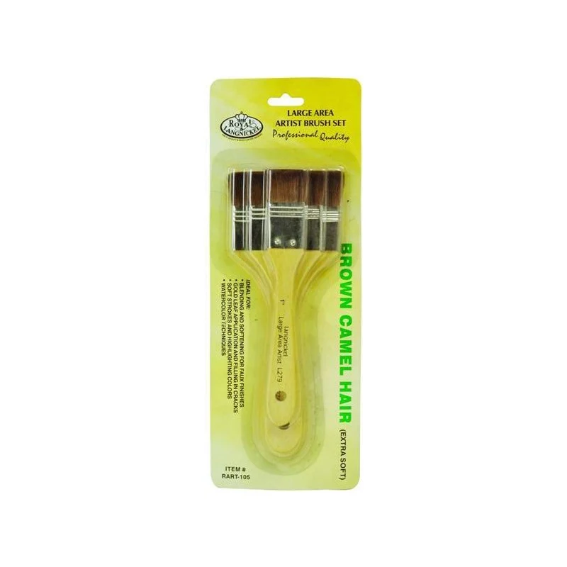Brushes for Ground and Gesso Priming, Set of 3