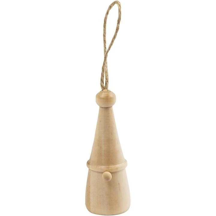 Wooden Gnome for Decorating, 6 cm