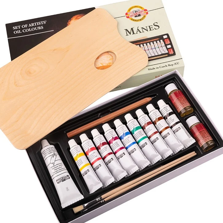 Mánes Oil Paint Set, 16 ml, Set of 10
