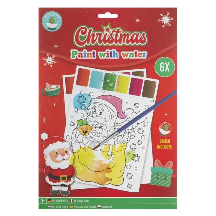 Christmas Water Painting A4