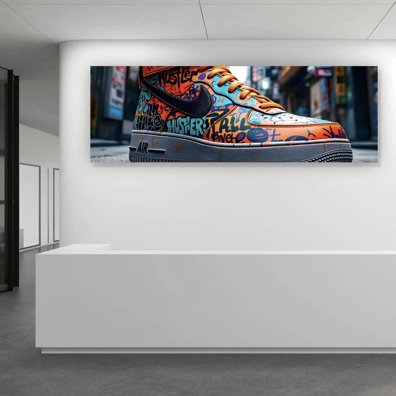 Poster Sneaker Streetart Panorama