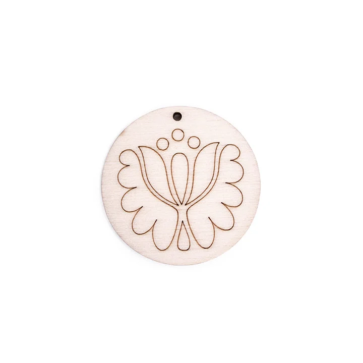 Wooden Jewelry-Making Blank - Ornament