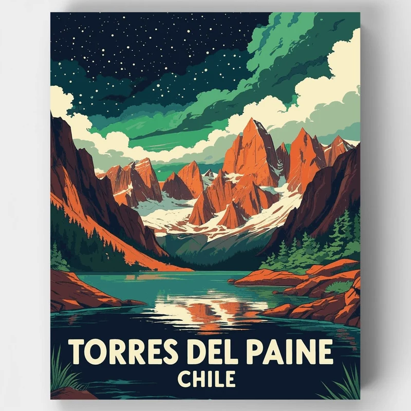 Torres del Paine - Paint by Numbers Kit