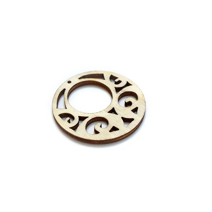 Wooden Blank for Jewelry Making, Circle