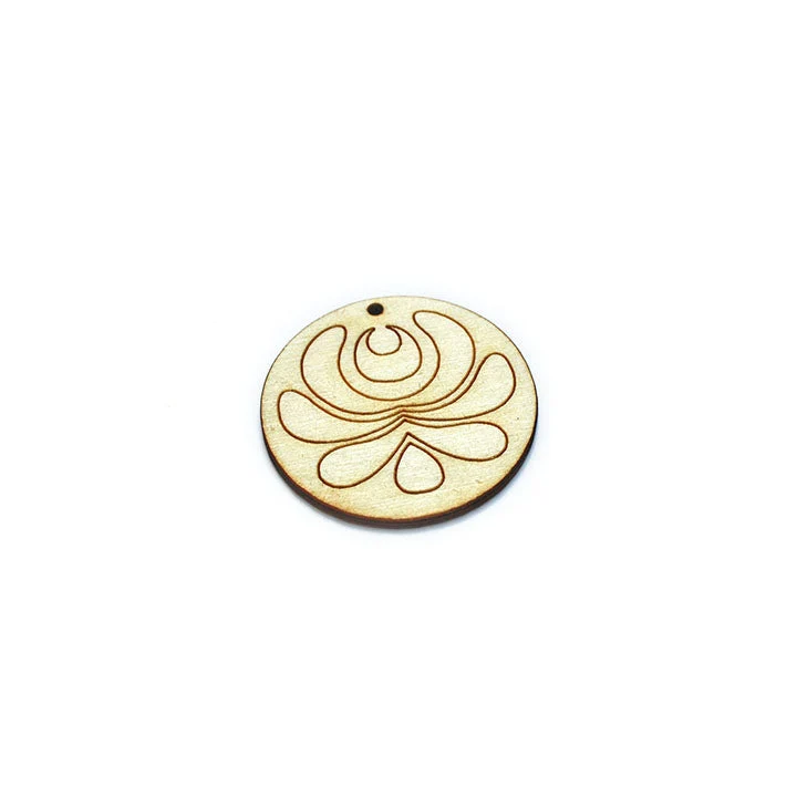 Wooden Jewelry-Making Blank, Ornament Circle