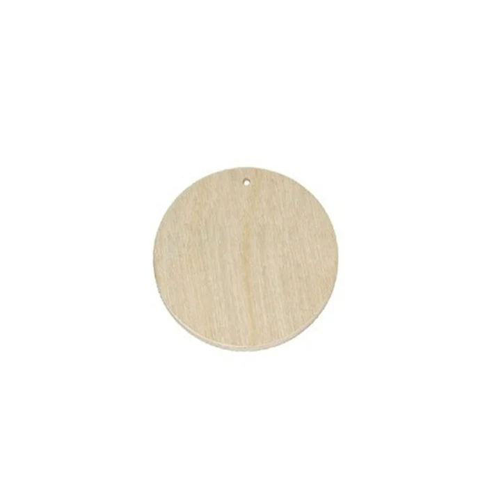 Wooden Jewelry-Making Blank, Circle, 6 cm
