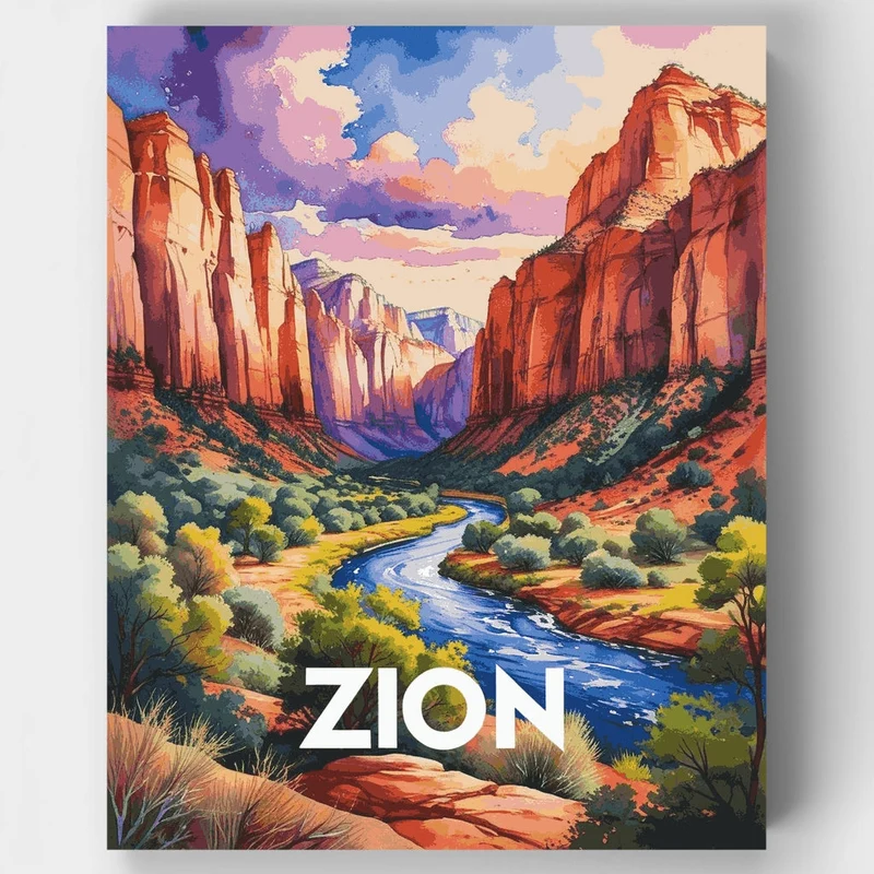 Zion - Paint by Numbers Kit