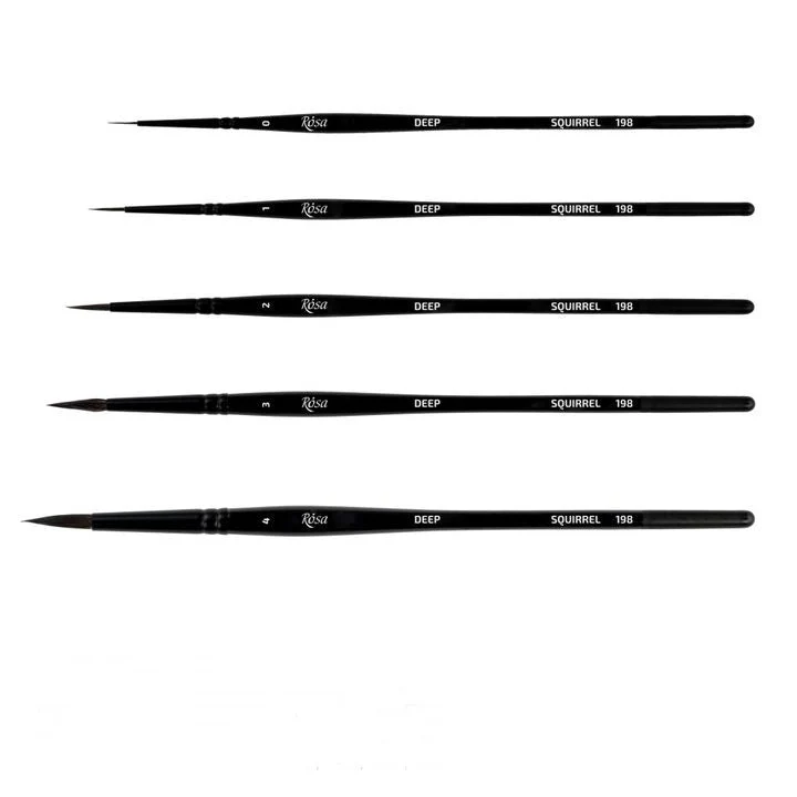 ROSA Round Brush, Squirrel Hair, Deep 198