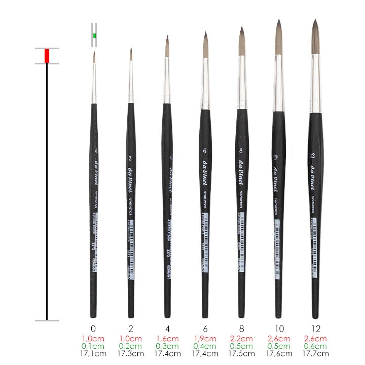 da Vinci Round Brush Synthetics 3373