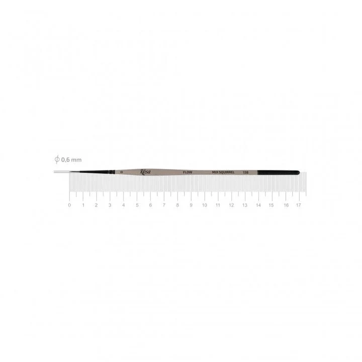 ROSA Flow 138 Round Brush, Synthetic and Squirrel Hair