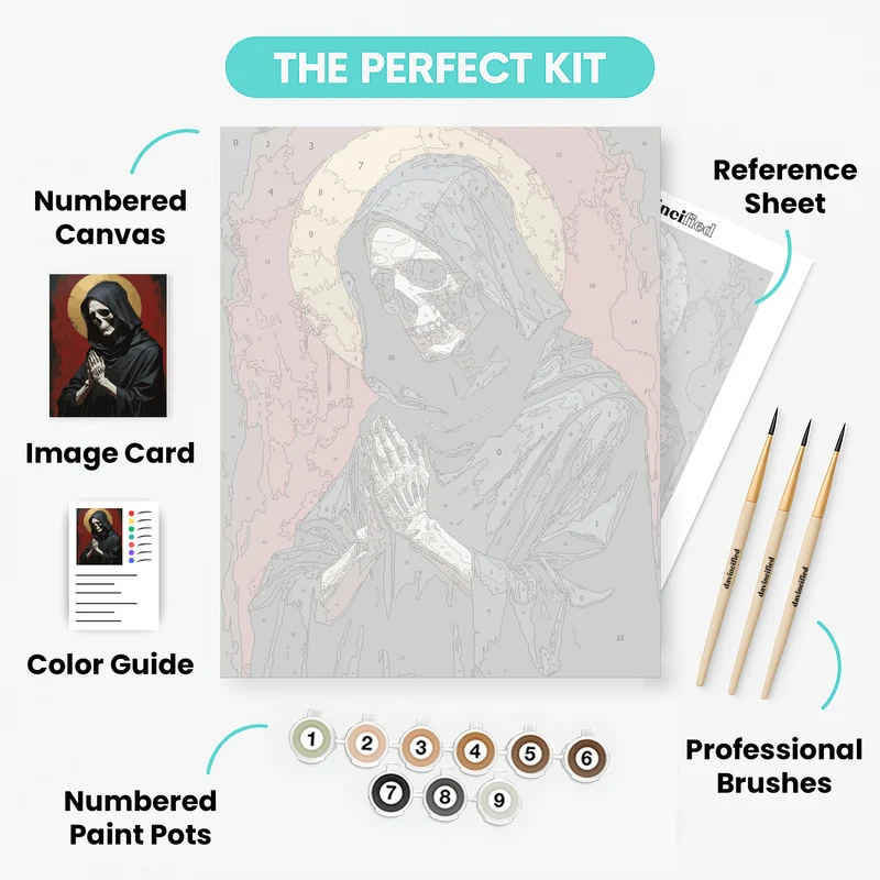 Praying Death Saint - Paint by Numbers Kit