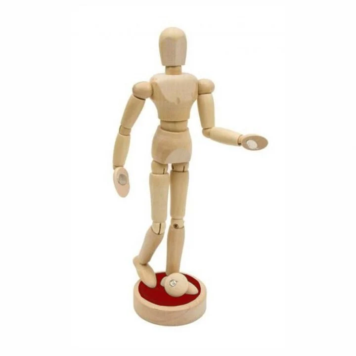 Wooden Human Body Model With Magnets, Unisex, 30.5 cm