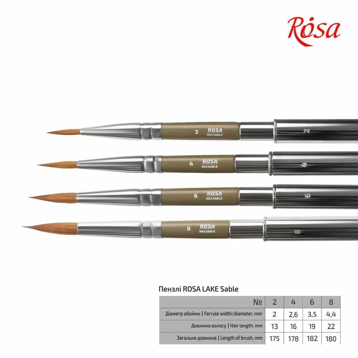 ROSA LAKE 178 Round Travel Brush