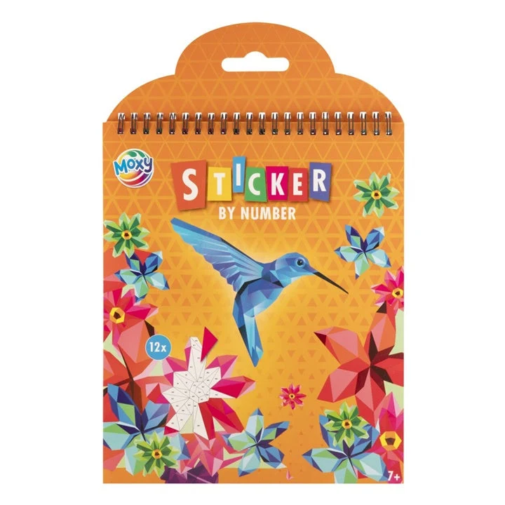 Sticker by Numbers, 12 Designs, 24 x 20 cm