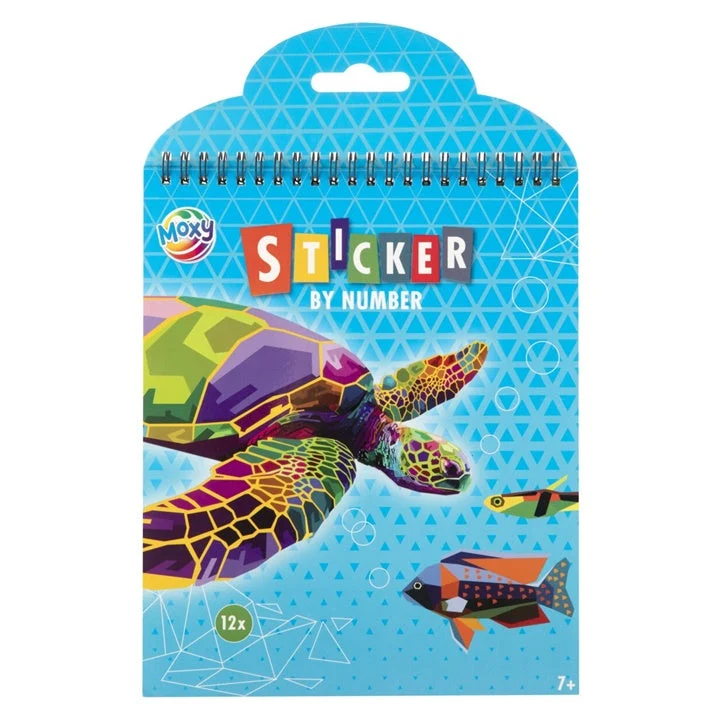 Sticker by Numbers, 12 Designs, 24 x 20 cm