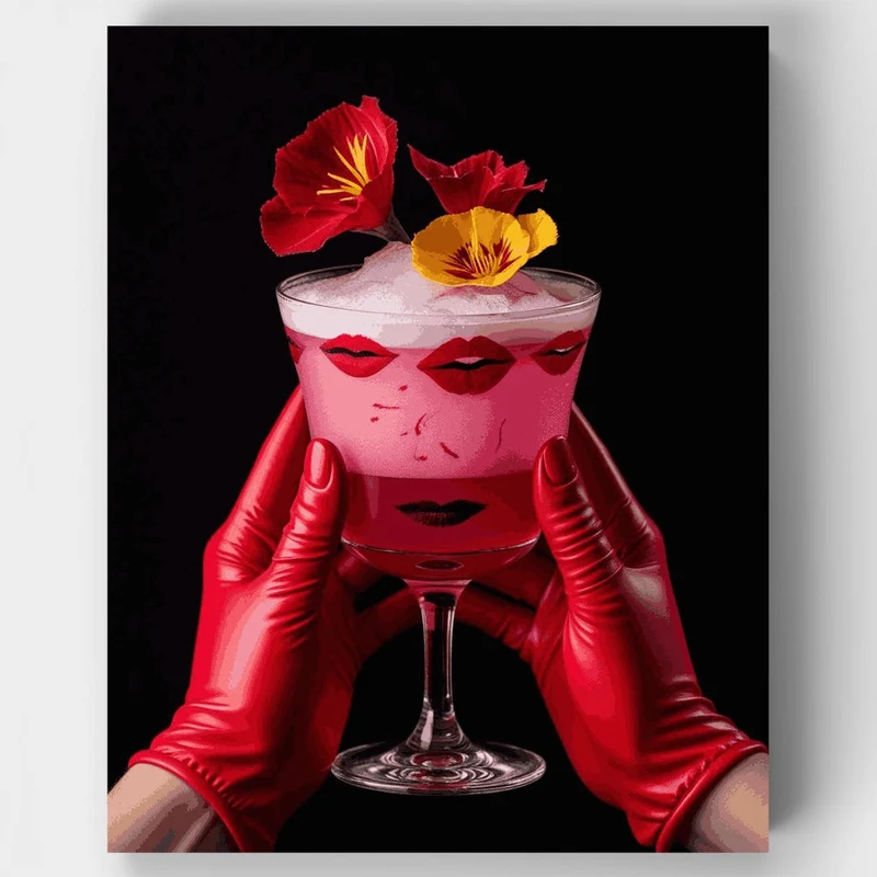 Surreal Cocktail Portrait - Paint by Numbers Kit