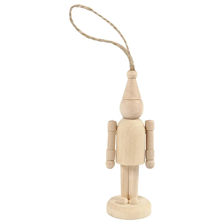 Gnome with a Hat - Wooden Ornament