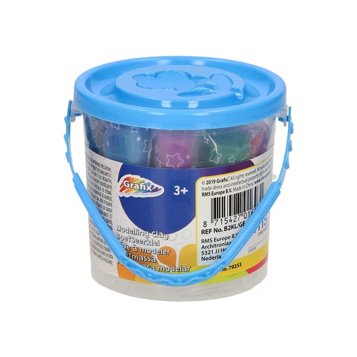 Grafix Modeling Clay for Kids, 12 pcs