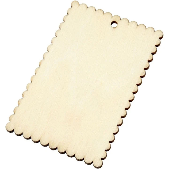 Wooden Tags for Crafting, Set of 8