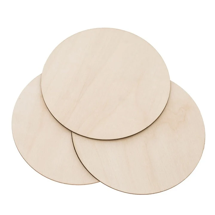 Wooden Decorating Circles, 16.5 cm, Set of 3