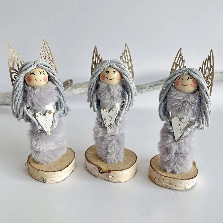 Wooden Wings 9 cm / Set of 6