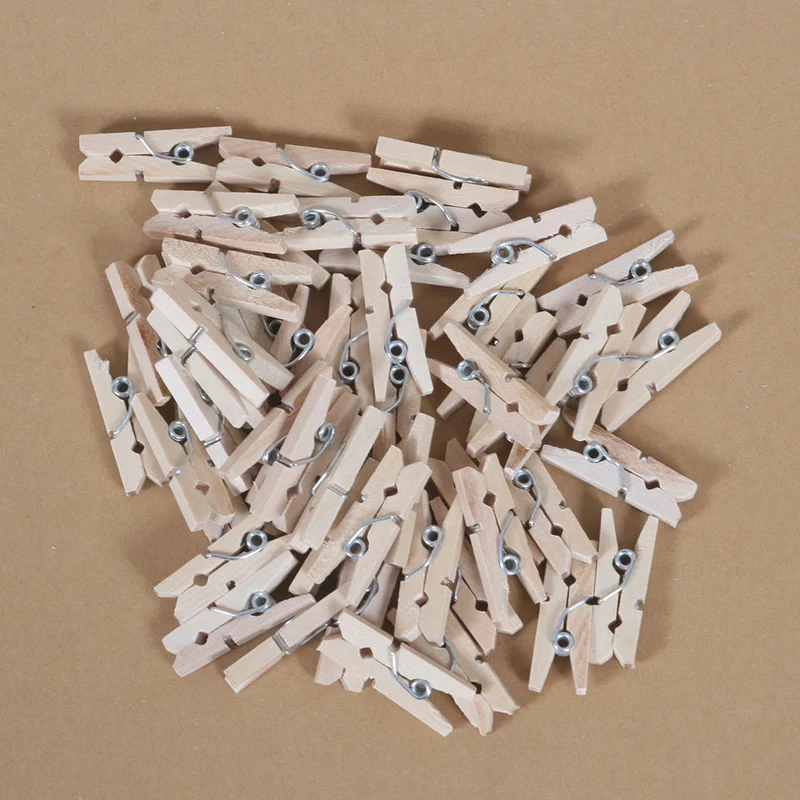 Wooden Clothespins, 20 pcs