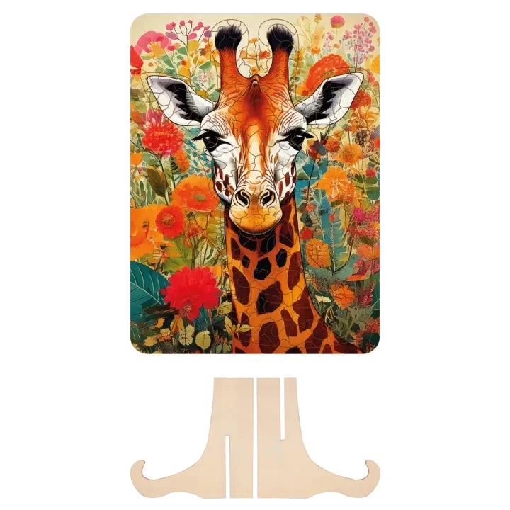 Wooden Giraffe Puzzle, 130 pcs