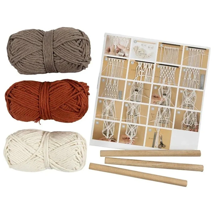 Macramé Set for Making a Hanging Planter