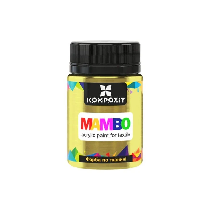 MAMBO Metallic Fabric and Leather Paint, 50 ml