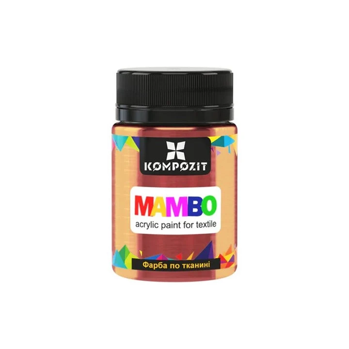 MAMBO Metallic Fabric and Leather Paint, 50 ml