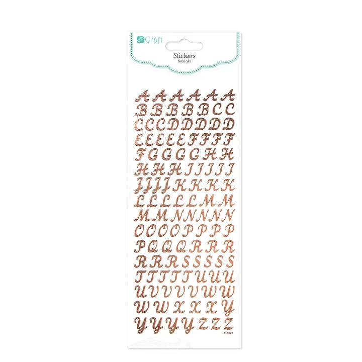 Gloss Uppercase Alphabet Stickers, 118 pcs