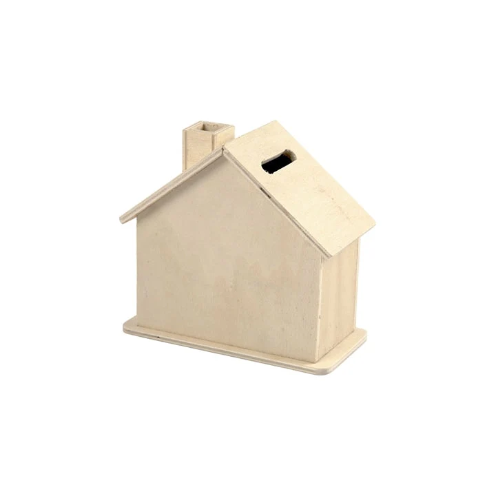 Wooden Money Box - Little House