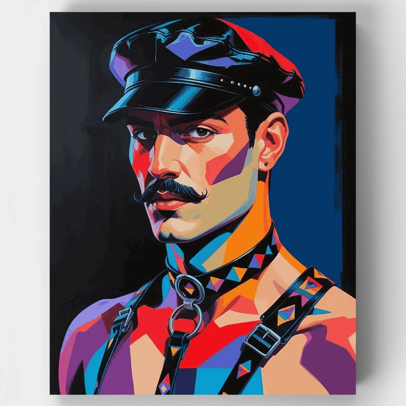 Leather Portrait - Paint by Numbers Kit