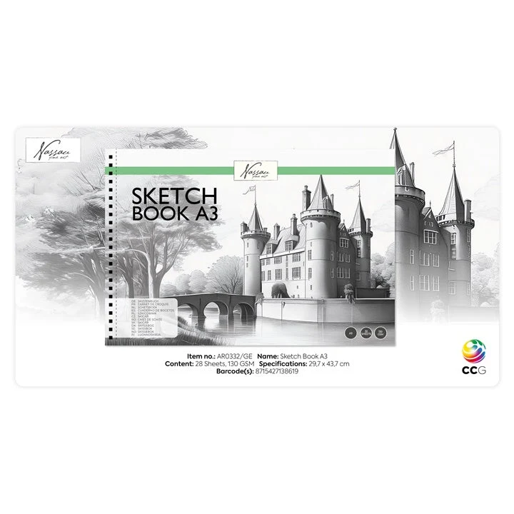Nassau A3 Sketch Pad | 32 Sheets