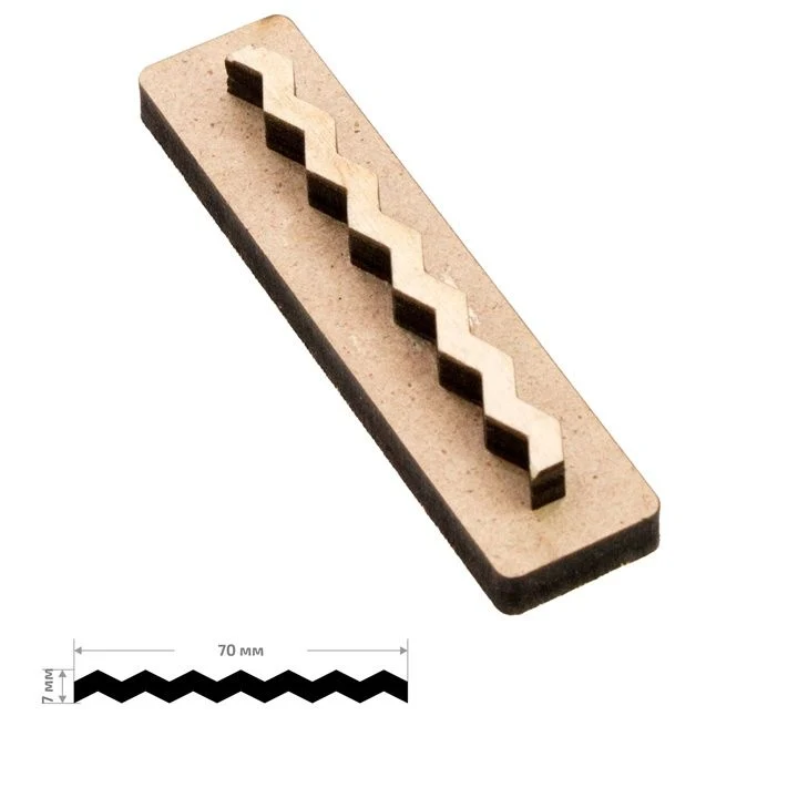 ROSA TALENT No. 9 Geometry Wooden Stamp 7x0.7 cm