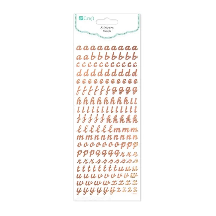 Glossy Small Alphabet Stickers / 168 pcs