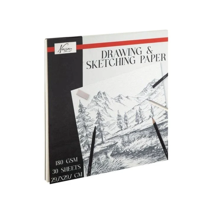 Nassau Grainy Sketch Pad, 29.7 x 29.7 cm, 30 Sheets